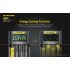 Nitecore UMS4 intelligenter USB-Four-Slot Superd-Ladegerät für 18650/21700/26650/20700/18350/16340 (RCR123) / 14500/10440 Batterien
