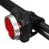 USB wiederaufladbare Fahrradleuchte HJ-030 3 LED 4 Modi Wasserdichte weiß / rotes Fahrradfrontlicht