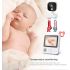 AMB900 2,8 Zoll Video-Babyphone 720P mit 4-fachem Zoom, Babykamera, Gegensprechanlage, Babyphone, Nachtsicht, IPS-Bildschirm, Babe Nanny Monitor