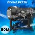 B12 LED Tauchen Taschenlampe 80m Unterwasser Licht Scuba Tauchen Laterne Fotografie Taschenlampe IPX8 Wasserdichte COB Taschenlampe
