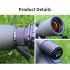 25-75x60 Zoom Spektiv ED Objektiv Leistungsstarke Monokulare Bak4 Prism Teleskop Für Outdoor Camping Vogelbeobachtung