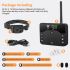 Drahtloser Hunde-Elektrozaun und Elektroschocker-Trainingshalsband mit Fernbedienung und einstellbarem Piepton, Vibrationsschock, wiederaufladbar