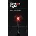 Smart Fahrradschwanz Rücklicht Auto Start Anschlag Bremse IPX6 Wasserdichte USB-Ladung Radfahren Tail Taislight Bike LED-Leuchten