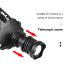 Meiststärkste XHP70 LED-Scheinwerfer 8000LM-Kopflampe USB-Wiederaufladbare Scheinwerfer Wasserdicht Zoom Angellicht Verwenden Sie 18650 Batterie