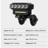 USB wiederaufladbare Fahrrad-Frontleuchte 120dB Radfahren Bike Horn wasserdichte Fahrradklingel Frontleuchte