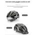 ROCKBROS Fahrradhelm EPS Integral geformter atmungsaktiver Fahrradhelm Brillenglas Aero MTB Rennradhelm