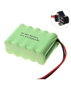 12V AA 1800mAh Ni-MH Akku mit SM-Stecker