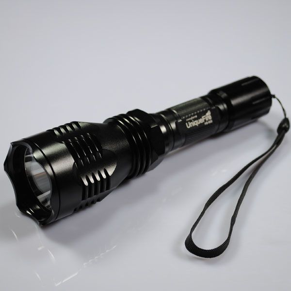 UniqueFire HS-802 Grünes Licht Große Reichweite LED-Taschenlampe Wasserdicht Langlebig für Nächtliche Erkundungen