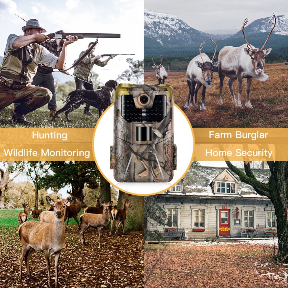 HC-900A 36MP Wildkamera 2.7K HD mit unsichtbarem Infrarot-Nachtsichtgerät, ideal für Wildtiere und den Außeneinsatz