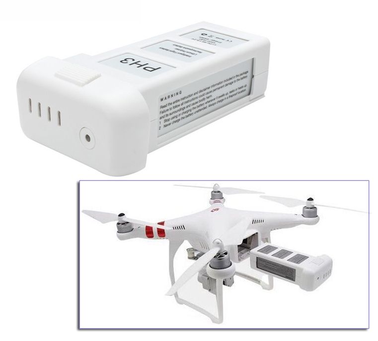 DJI Phantom 3 4500mAh 15,2V 4S LiPo Drohnenakku für lange Flugzeit, erweiterte Sicherheit und Luftbildfotografie