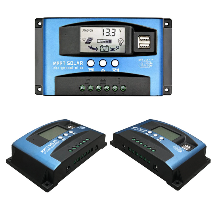 MPPT Solarladeregler 30A 40A 50A 60A 100A LCD Display Dual USB Batterielebensdauerverlängerung