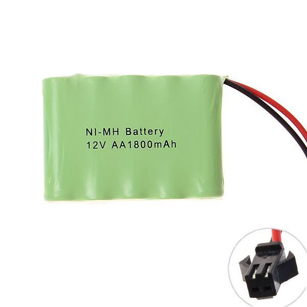 Umweltfreundlicher 12V AA 1800mAh Ni-MH SM-Stecker-Akku für Spielzeug und Gadgets, Hochleistungskapazität