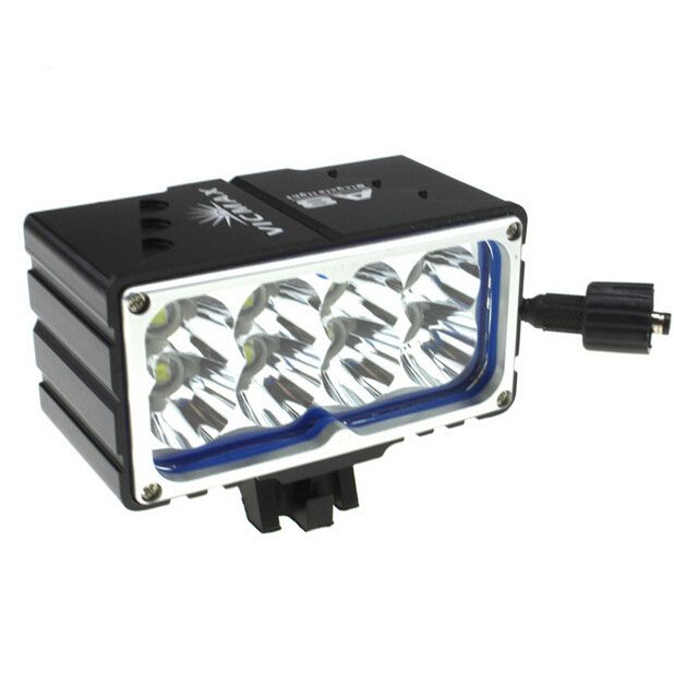 Vicmax 8L2 Fahrradlicht 10000 Lumen LED-Scheinwerfer mit wiederaufladbarem Akku, 3 Modi für Nachtfahrten