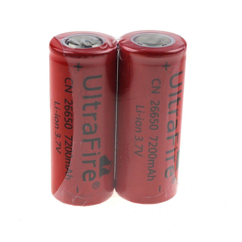 UltraFire CN 26650 3,7 V 7200 mAh ungeschützter Li-Ionen-Akku für Taschenlampen und Dampfen – für Leistungsenthusiasten