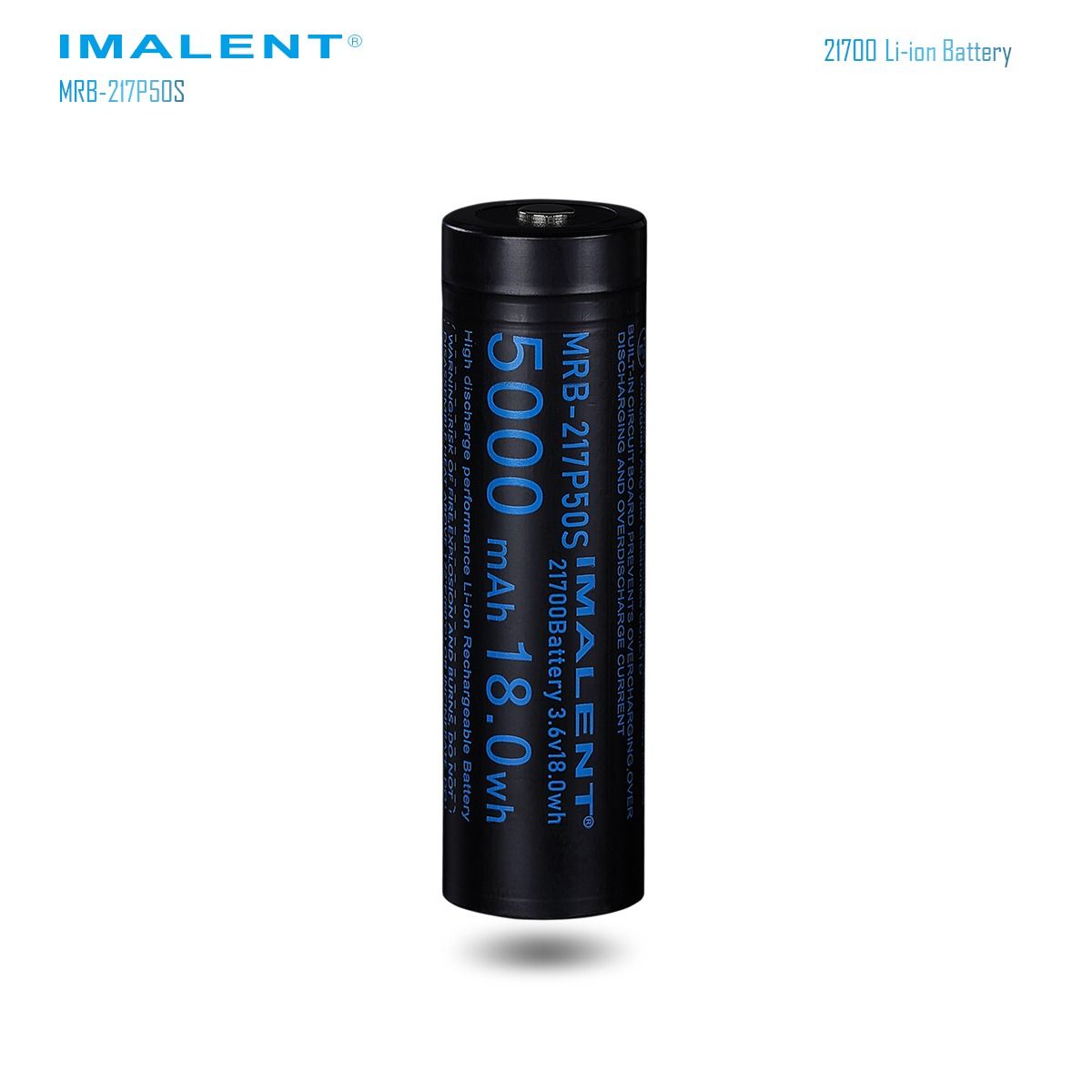 IMALENT MRB-217P50S 21700 5000MAH 3.6V wiederaufladbare Batterie