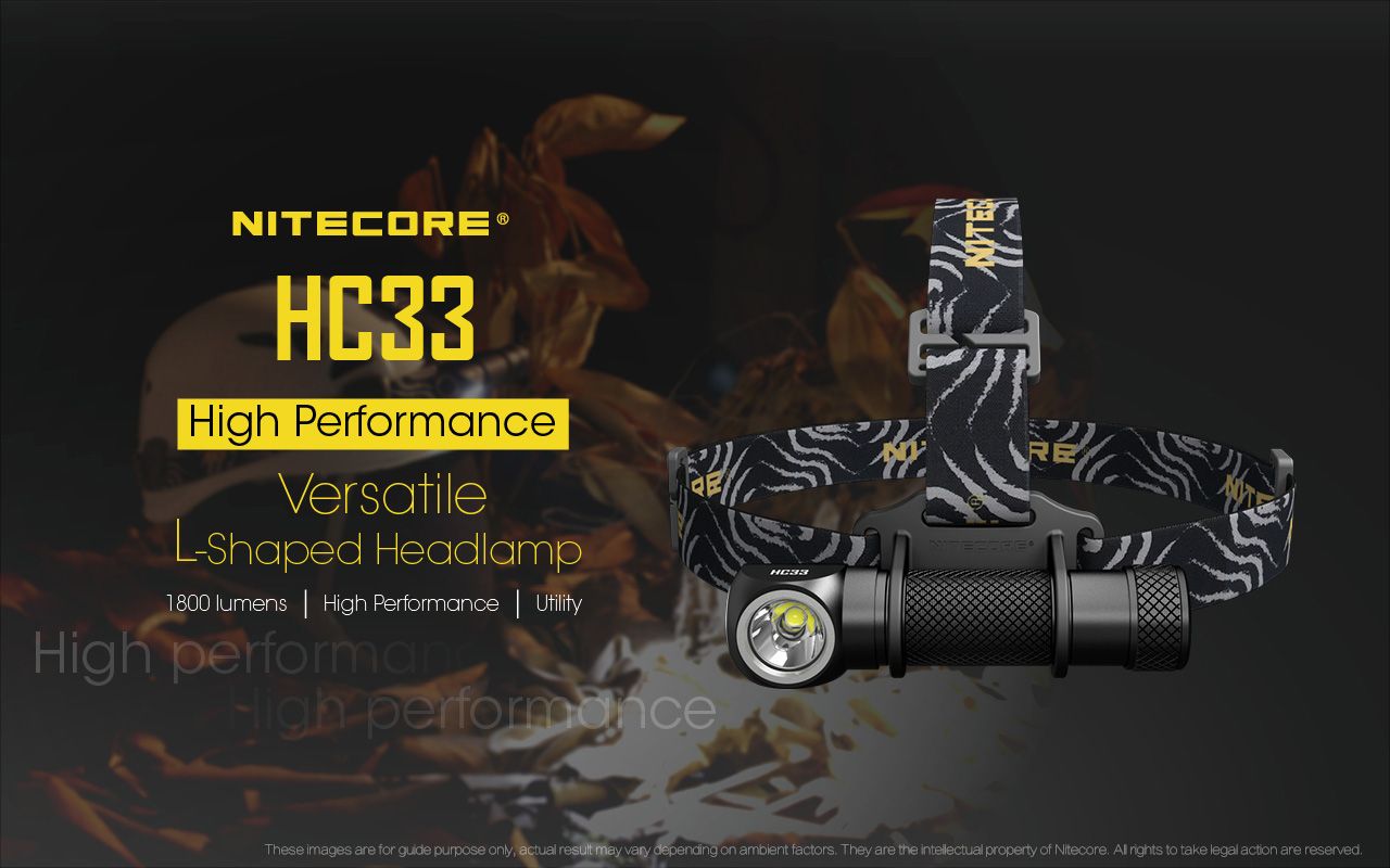 Nitecore HC33 XHP35 1800 Lumen LED-Stirnlampe Freihändige Beleuchtung für Outdoor-Wandern und Nachtarbeit
