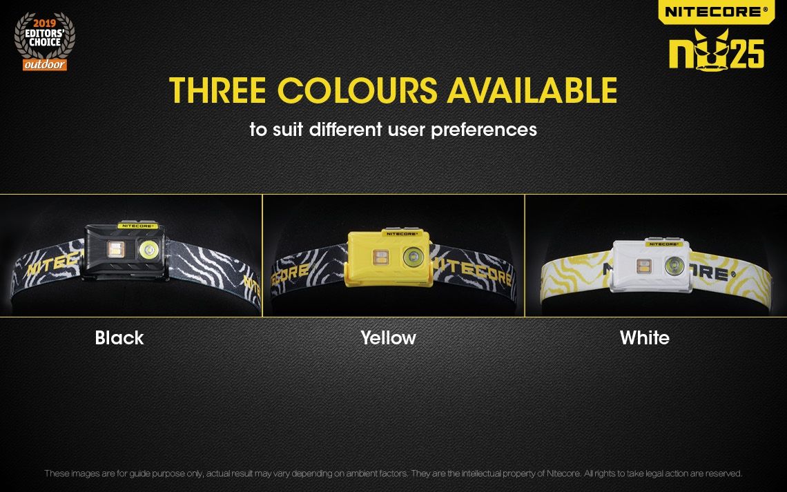 Nitecore NU25 XP-G2 S3 LED wiederaufladbare Stirnlampe 360 Lumen leichtes Adventure-Zubehör für Außenbeleuchtung