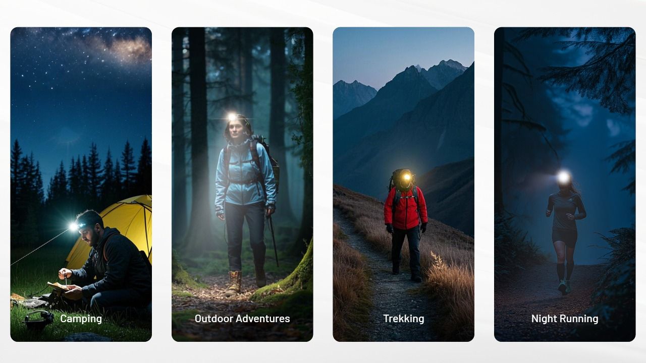 NITECORE NU25 MCT UL 400 Lumen Stirnlampe, leichte USB-C wiederaufladbare Lampe für Wandern, Camping und Notfälle