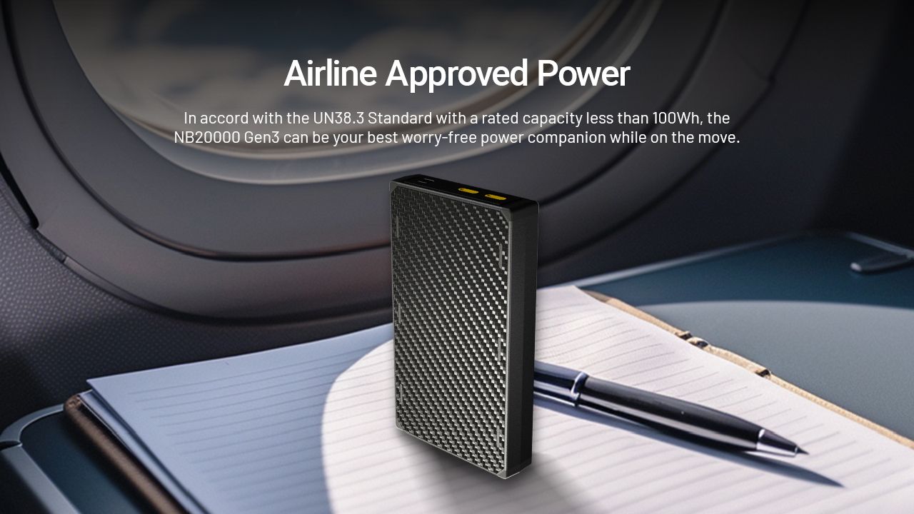 Nitecore NB20000 Gen3 QC Dual Port USB-C Powerbank 20000mAh Kompakter Leichter Reisebegleiter