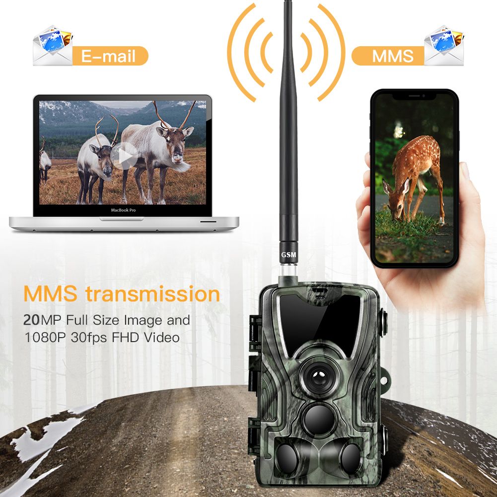 HC801M Wildkamera 20MP 1080P Nachtsicht perfekt für Wildtierfotografie und Tierverfolgung