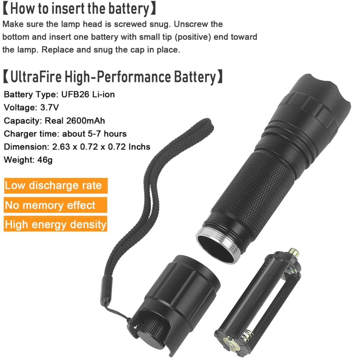 UltraFire 940nm LED-IR-Taschenlampe mit verstellbarem Fokus, stufenlosem Dimmen, Nachtsicht, für Jagd und Wildtiererkundung