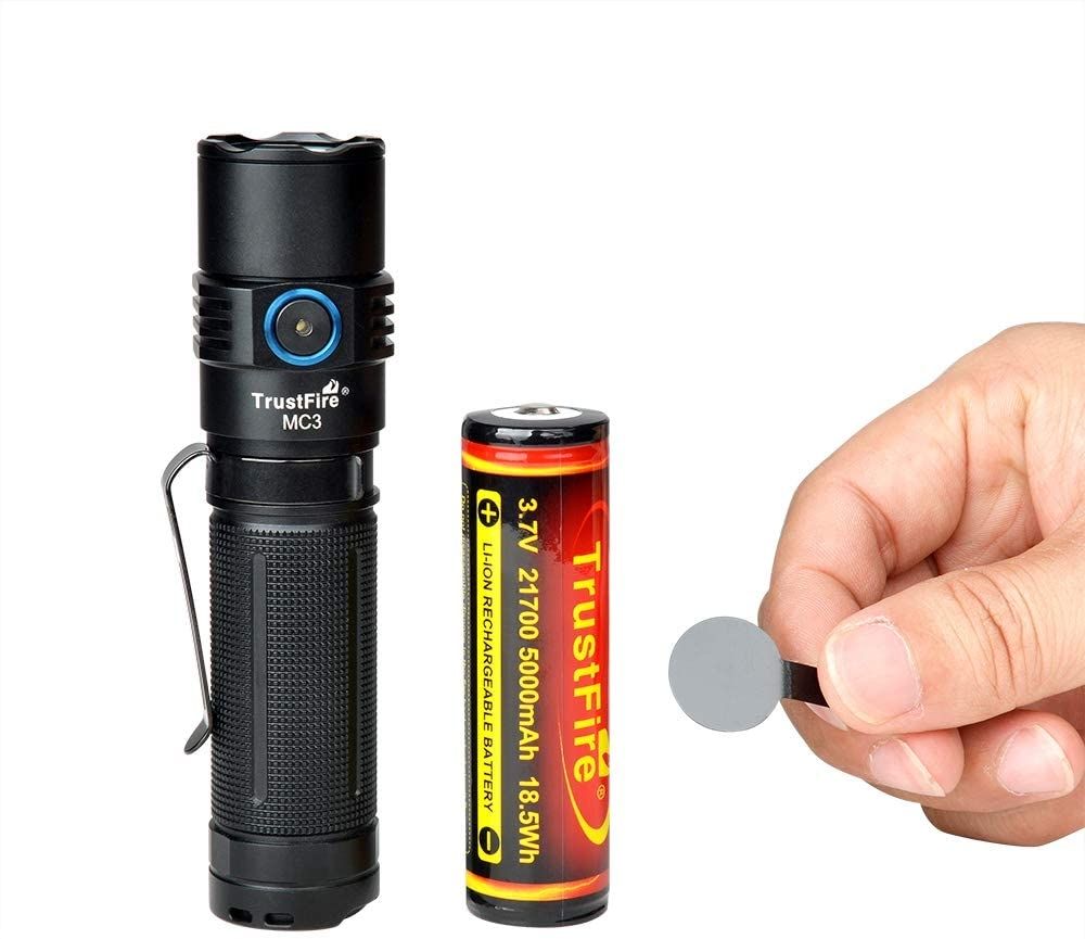 TrustFire MC3 XHP50 LED Taschenlampe 2500 Lumen USB magnetisches Laden IP68 wasserdicht kompaktes und leistungsstarkes Licht