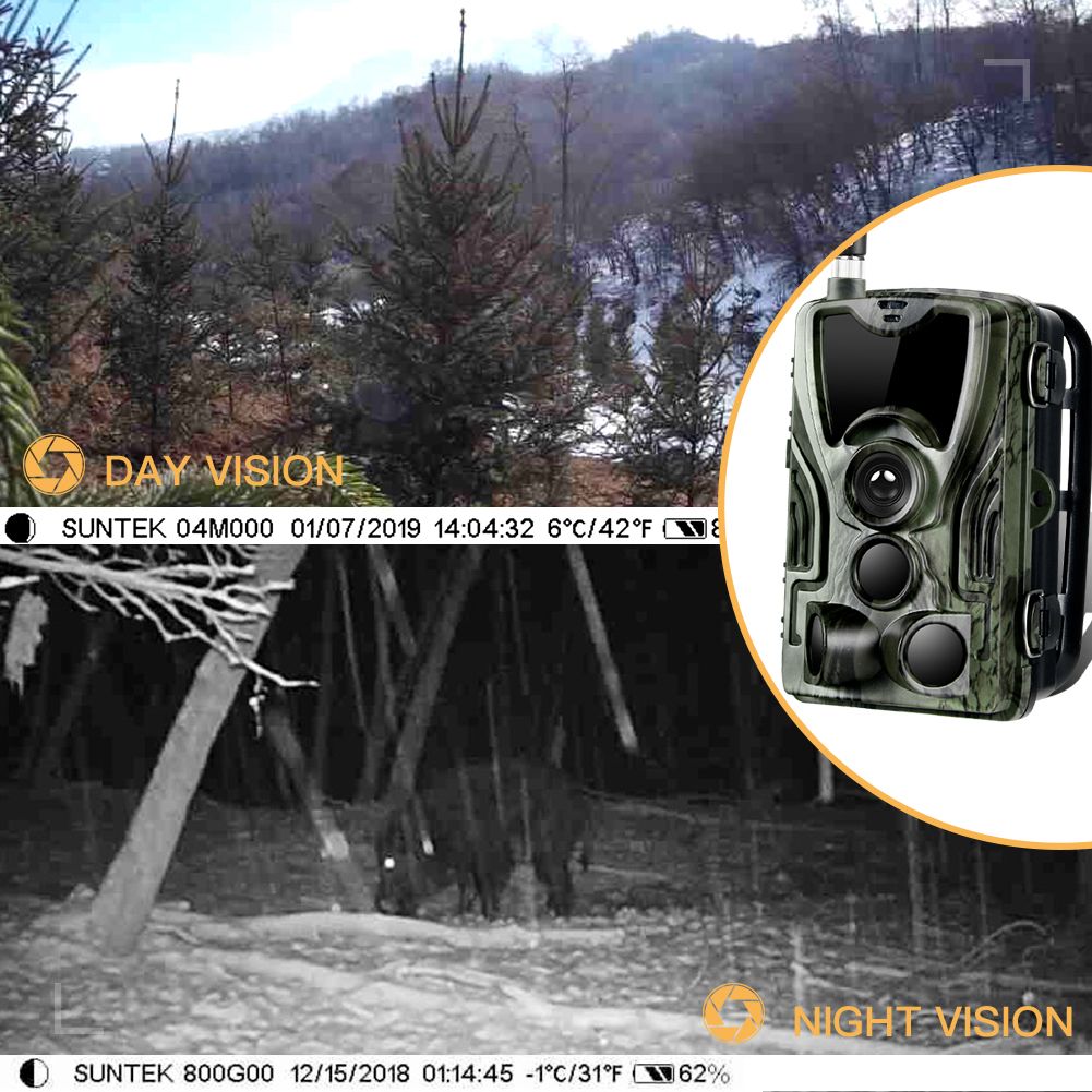 HC801M Wildkamera 20MP 1080P Nachtsicht perfekt für Wildtierfotografie und Tierverfolgung