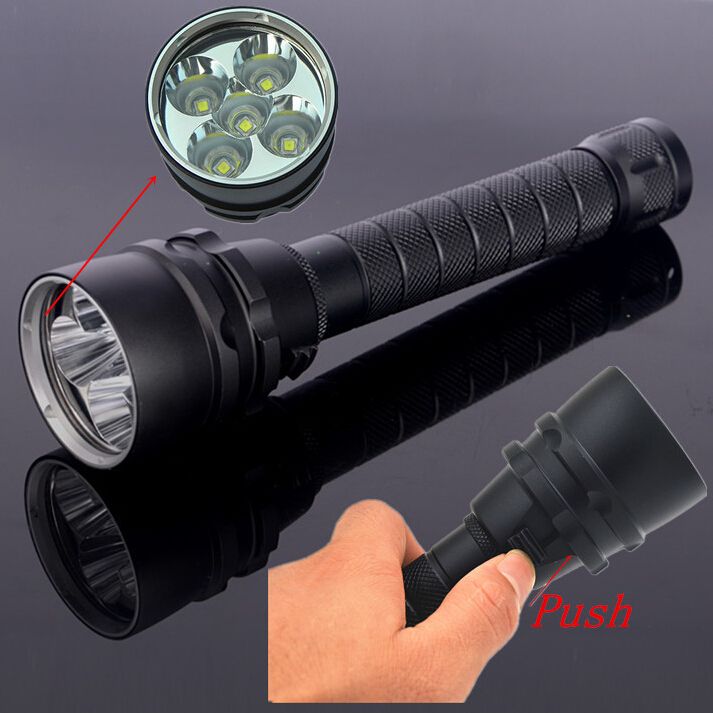 100M wasserdicht 8000LM L2 LED Laterne Tauchlampe langlebige Taschenlampe mit magnetischer Steuerung für Nacht-Erkundungen
