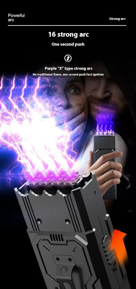 Multifunktionale wiederaufladbare Selbstverteidigungs-LED-Taschenlampe mit Lichtbogen-Feuerzeug und versteckten Kamera-Detektoren, tragbare taktische Selbstschutz-Taschenlampe