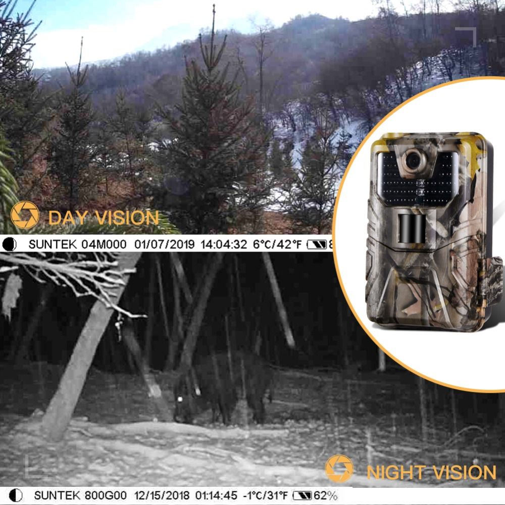 HC-900A 36MP Wildkamera 2.7K HD mit unsichtbarem Infrarot-Nachtsichtgerät, ideal für Wildtiere und den Außeneinsatz