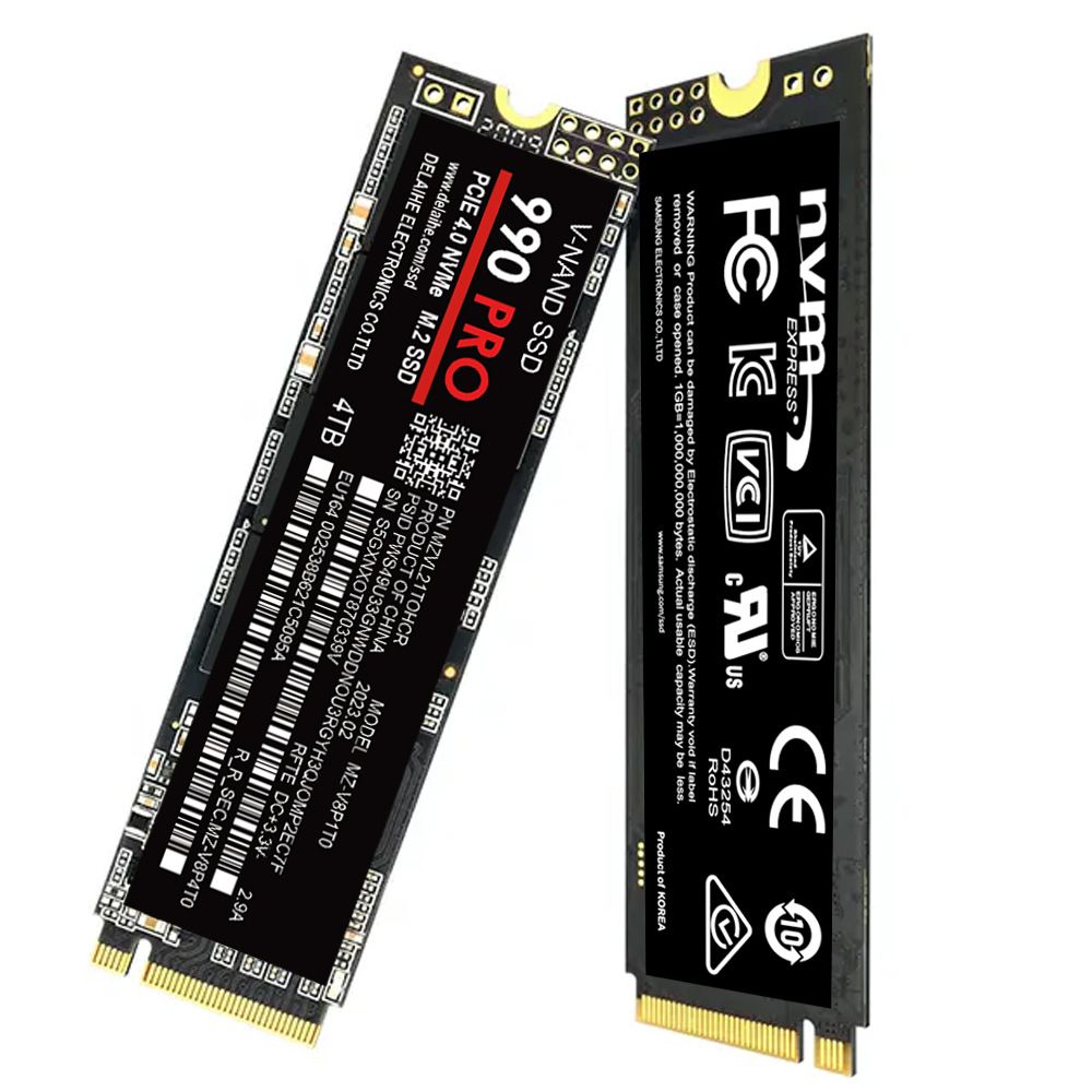 SSD highspeed 990 PRO PCIe 4.0 NVMe 4.0 M.2 2280 1TB 2TB 4TB SSD Interne Solid-State-Festplatte für Laptop, PC und PS4