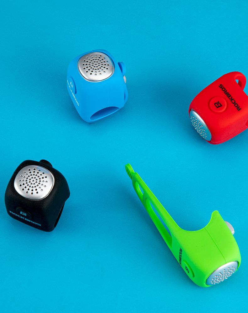 ROCKBROS Elektrische Fahrradklingel mit 90 dB Hupe, regendichtes Design, MTB-Lenkerzubehör für sicheres Fahren