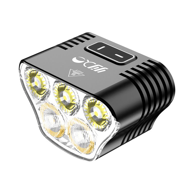 Mangeleyes M5 Mountainbike-Licht 5000 Lumen USB wiederaufladbar 20000mAh Akku wasserdicht für Nachtfahrten