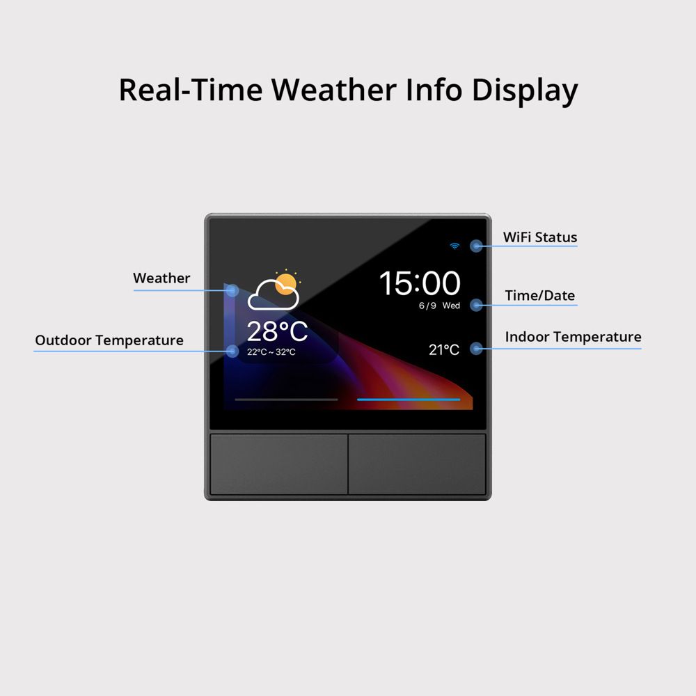 SONOFF NSPanel WiFi Szenen Smart Switch All-in-One Steuerung mit Touchscreen für Smart Home Automatisierung