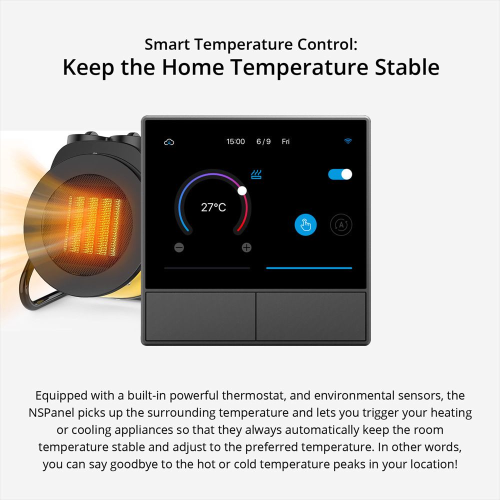 SONOFF NSPanel WiFi Szenen Smart Switch All-in-One Steuerung mit Touchscreen für Smart Home Automatisierung