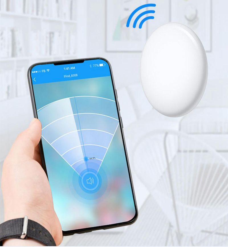 Mini GPS Tracker Bluetooth 4.0 Smart Locator Leichtes Anti-Verlust-Gerät für Schlüssel, Haustiere und Kinder Echtzeit-Standort