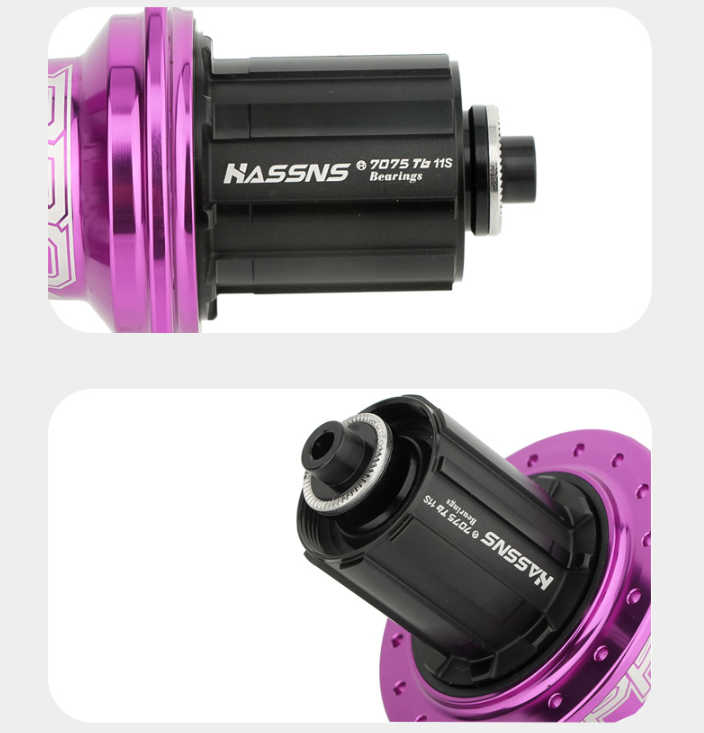 HASSNS PRO7 MTB Nabe 32 Löcher Lager Mountainbike Schnellspannnabe 32h Noisy Cube Fahrradbuchsen