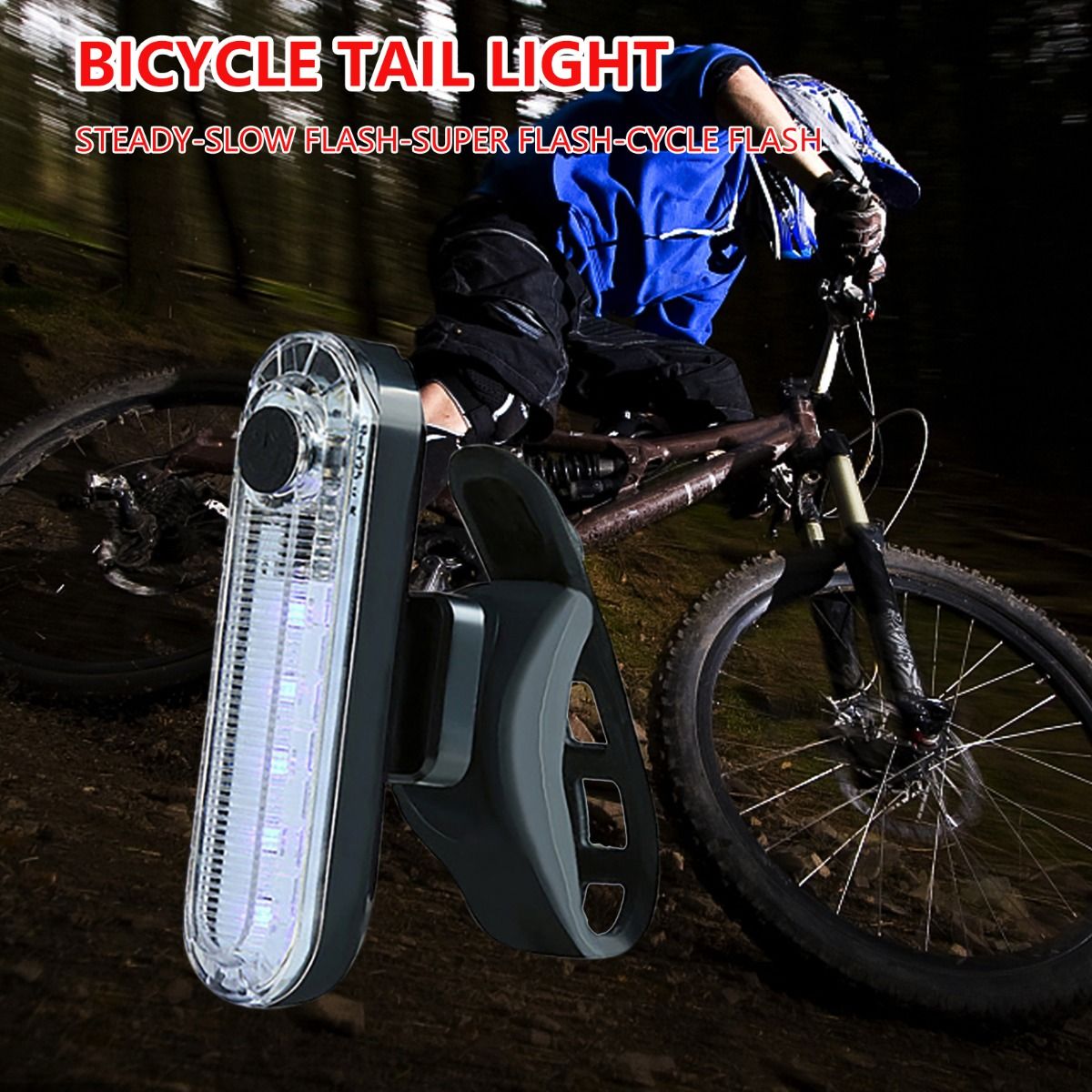 USB-wiederaufladbares ultrahelles Fahrradrücklicht mit LED-Technologie, kompaktes Design für mehr Sicherheit beim Radfahren
