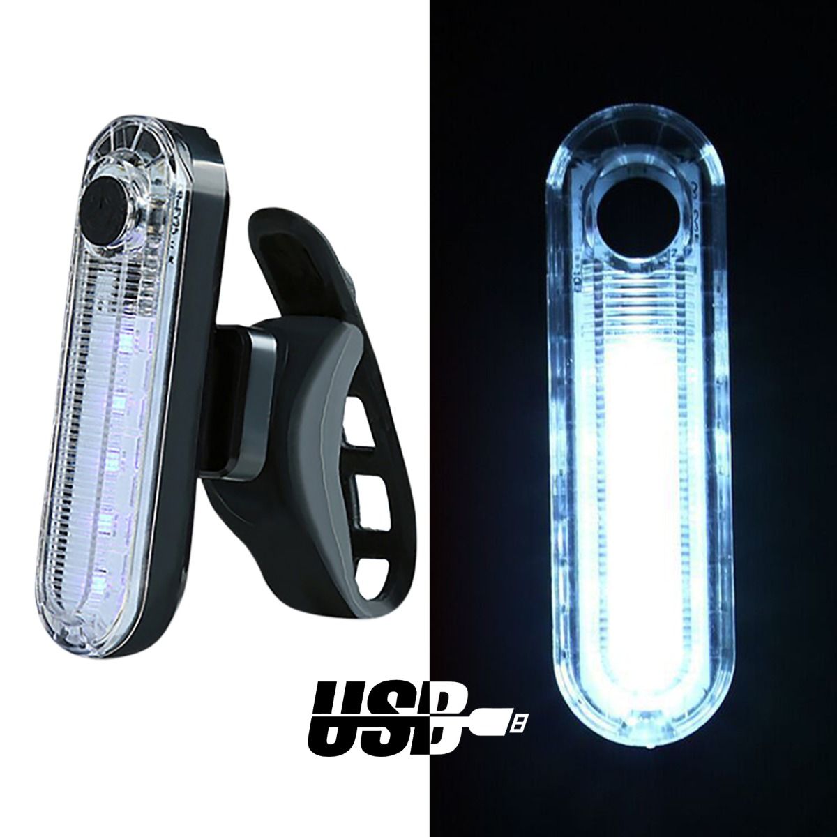 USB-wiederaufladbares ultrahelles Fahrradrücklicht mit LED-Technologie, kompaktes Design für mehr Sicherheit beim Radfahren