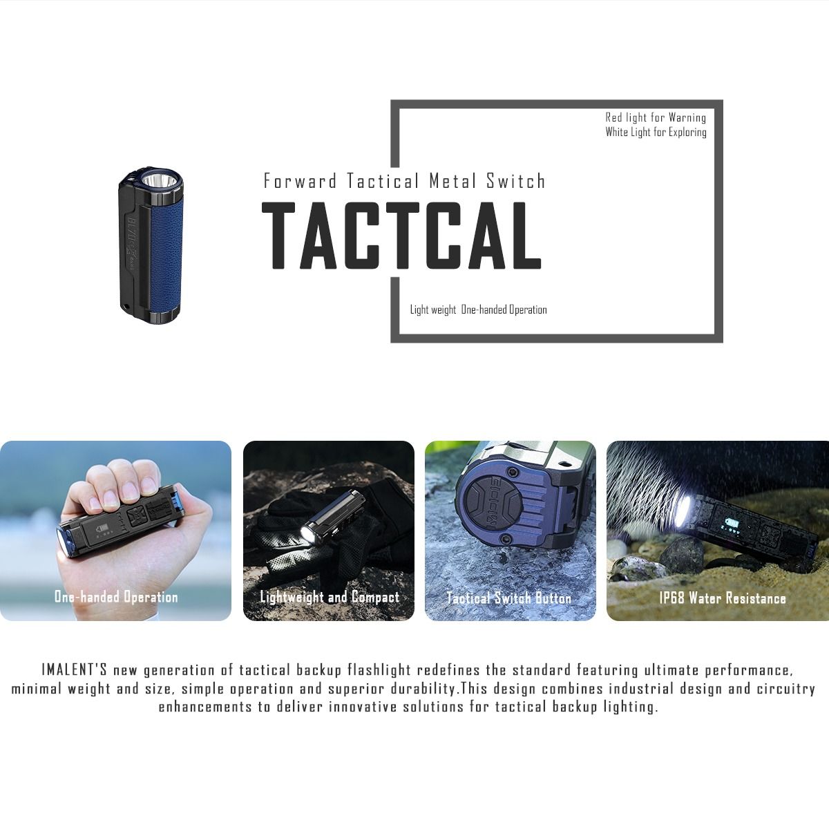 IMALENT BL70 6000 Lumen Type-C wiederaufladbare LED EDC Taschenlampe