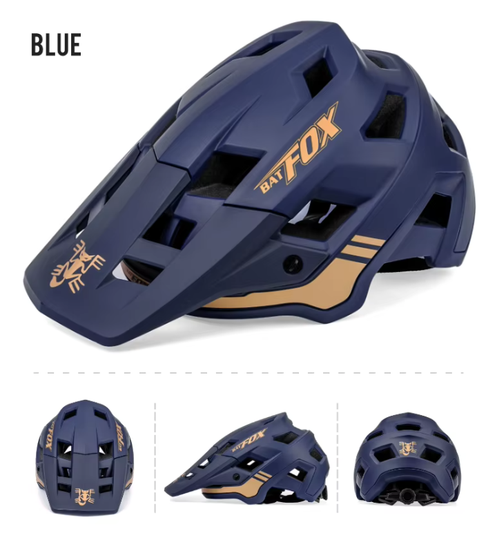 BATFOX Mountainbike-Helm: Leicht, In-Mold-Technologie, verstellbare Größenanpassung für Erwachsene und Jugendliche