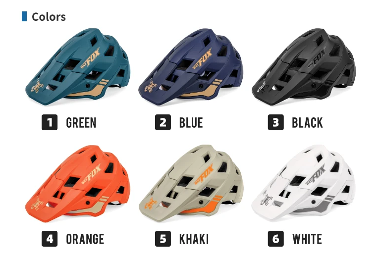 BATFOX Mountainbike-Helm: Leicht, In-Mold-Technologie, verstellbare Größenanpassung für Erwachsene und Jugendliche