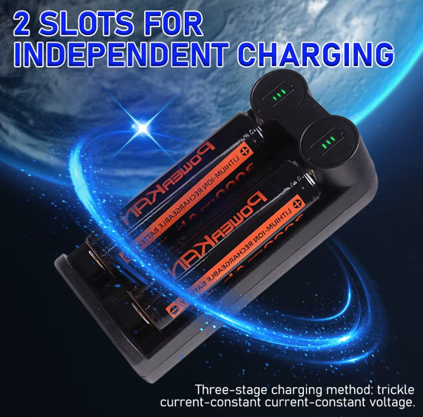 21700 Batterieladegerät für 18650 CR123A 14500 mit intelligenter MCU-Technologie und Sicherheitsfunktionen Effiziente Lösung