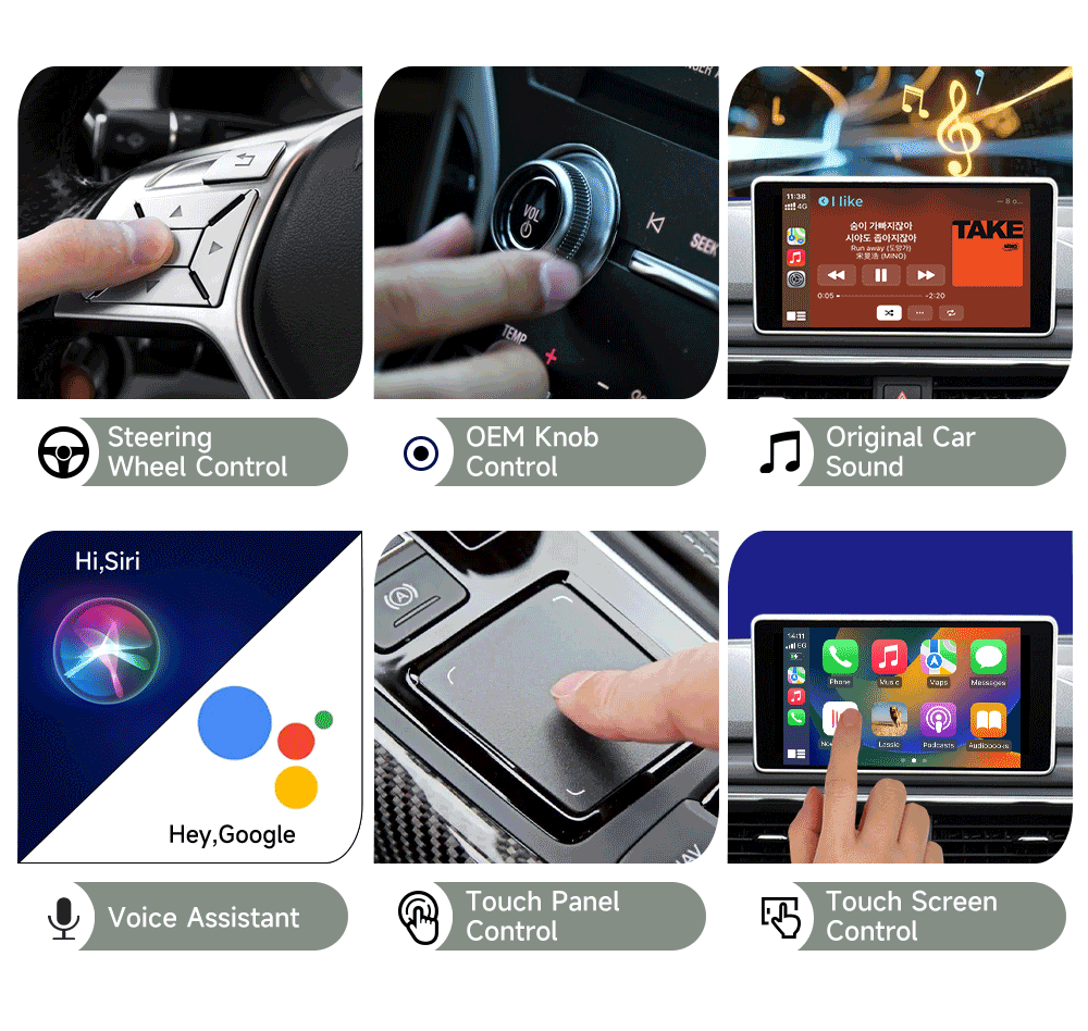CarlinKit 2air 5.0 Wireless Adapter CarPlay Android Auto Nahtlose Integration plattformübergreifende Kompatibilität