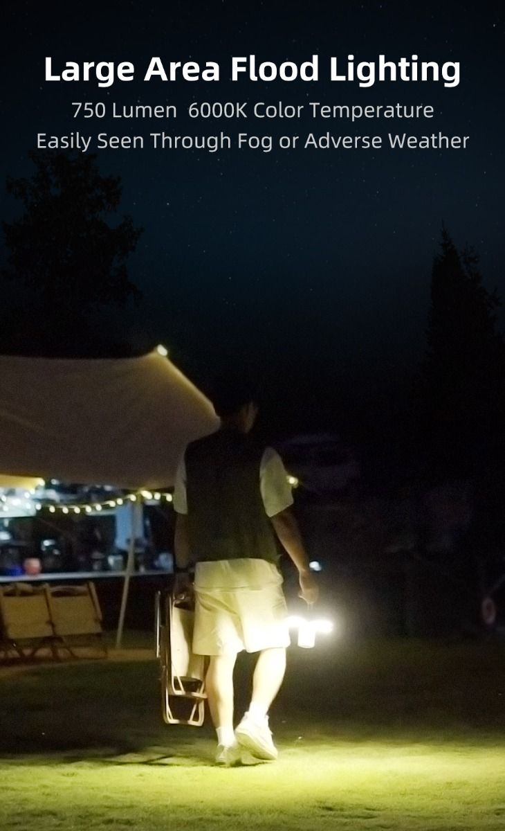 Klarus CL2 750 Lumen Freifaltendes Campinglicht Tragbare Augenschonende Vielseitige Lampe mit 7 Lichtmodi