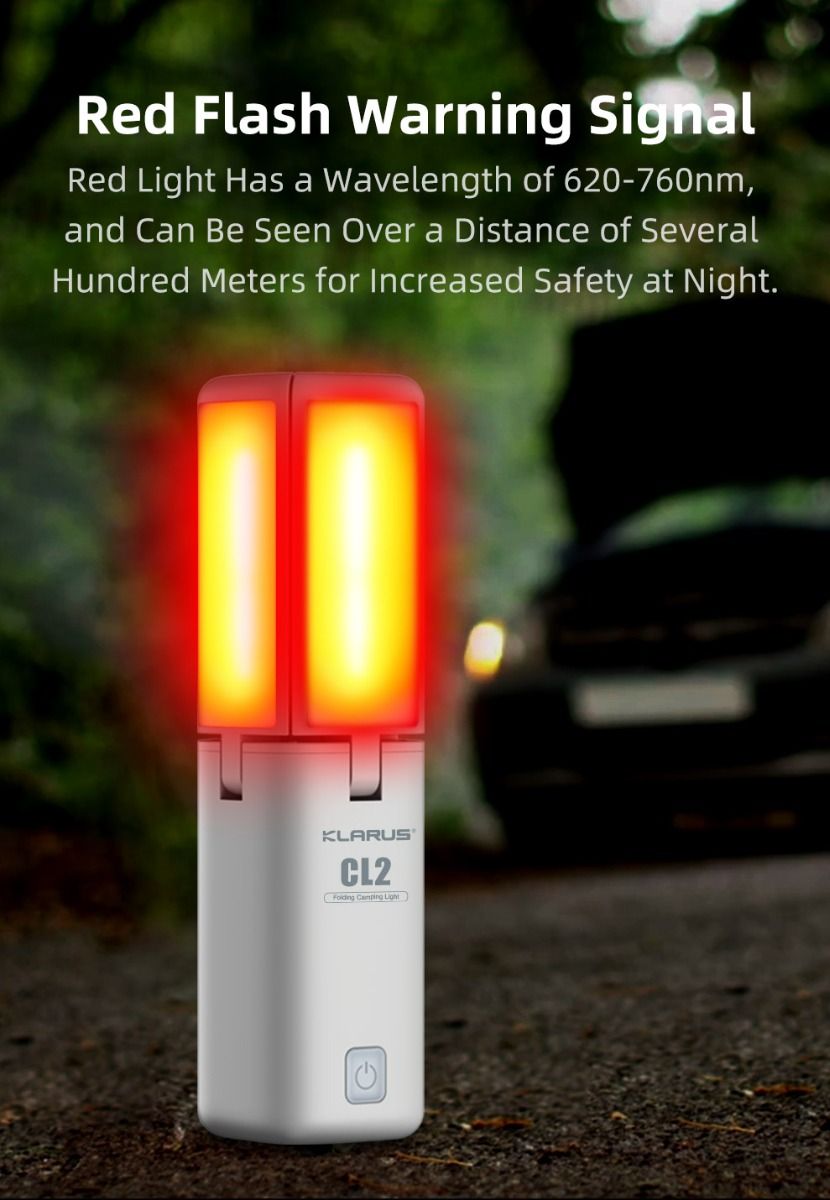 Klarus CL2 750 Lumen Freifaltendes Campinglicht Tragbare Augenschonende Vielseitige Lampe mit 7 Lichtmodi