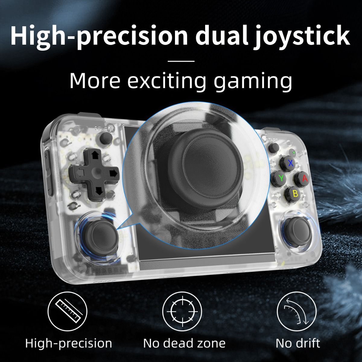 Anbernic RG35XX H Handheld-Konsole mit 5000 klassischen Spielen, IPS-Display, kabelloser Controller, Retro-Gaming