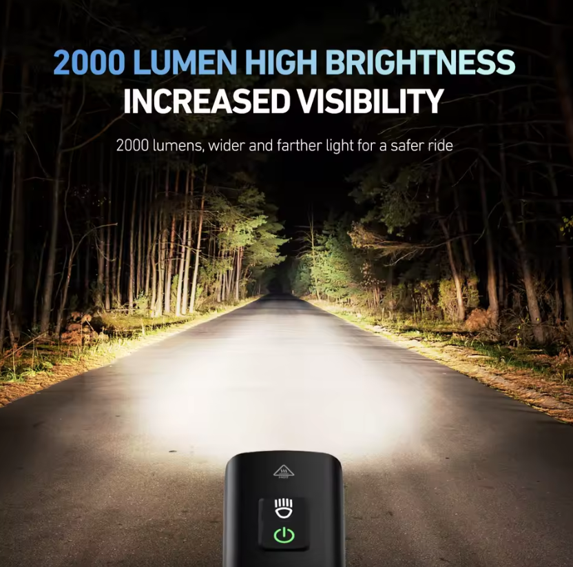 CYCLAMI Fahrrad-Scheinwerfer BR2000 Fahrrad Frontlicht Typ-C MTB Straßen-Highlight-Lampe Lenker Fahrradlichter