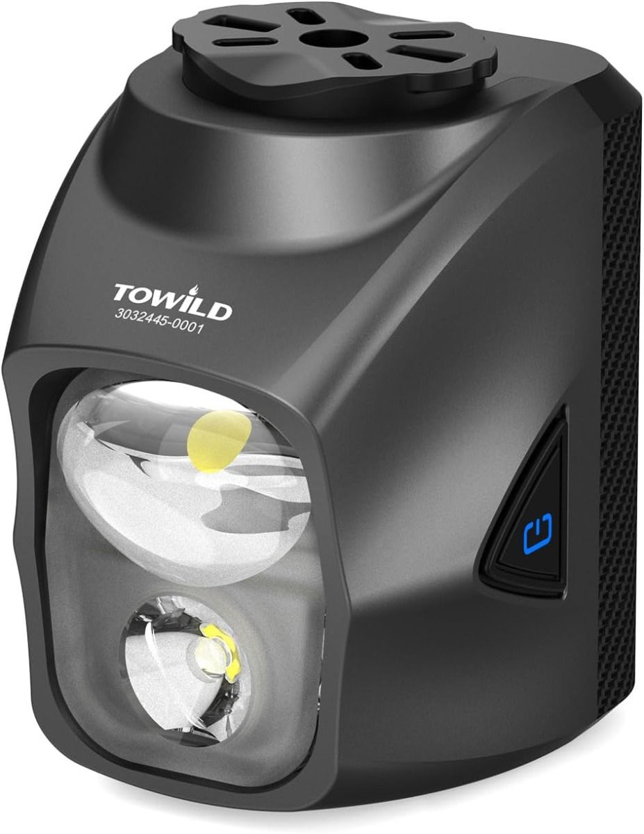 TOWILD DLite 1700 USB wiederaufladbarer Fahrradscheinwerfer 1900 Lumen wasserdichter Frontscheinwerfer DL1700 Fahrradlichter