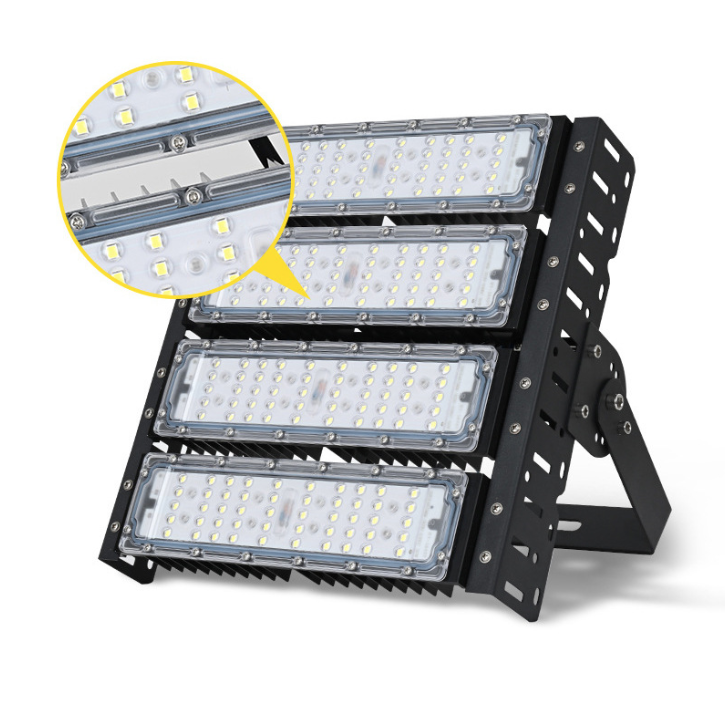 LED-Modul-Tunnelleuchte, Außenbereich wasserdicht, Hochmast-Stadionleuchte 200W, Hochleistungs-Engineering-Modul-Flutlicht